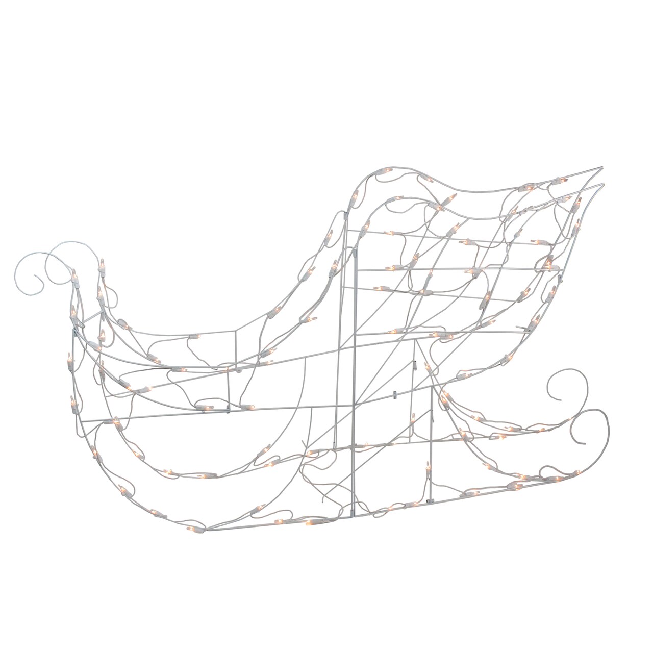 Brite Star Lighted Sleigh Outdoor Christmas Decoration - 48" - Clear Lights